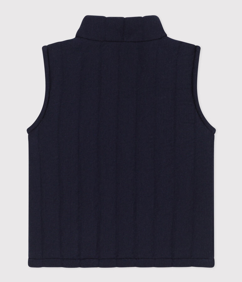 Babies' Unisex Quilted Tube Knit Bodywarmer blue
