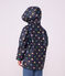 Children's heart print raincoat blue/multicolor