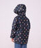 Children's heart print raincoat blue/multicolor