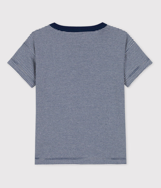 Petit Bateau x Water Family Boys' T-Shirt blue/white