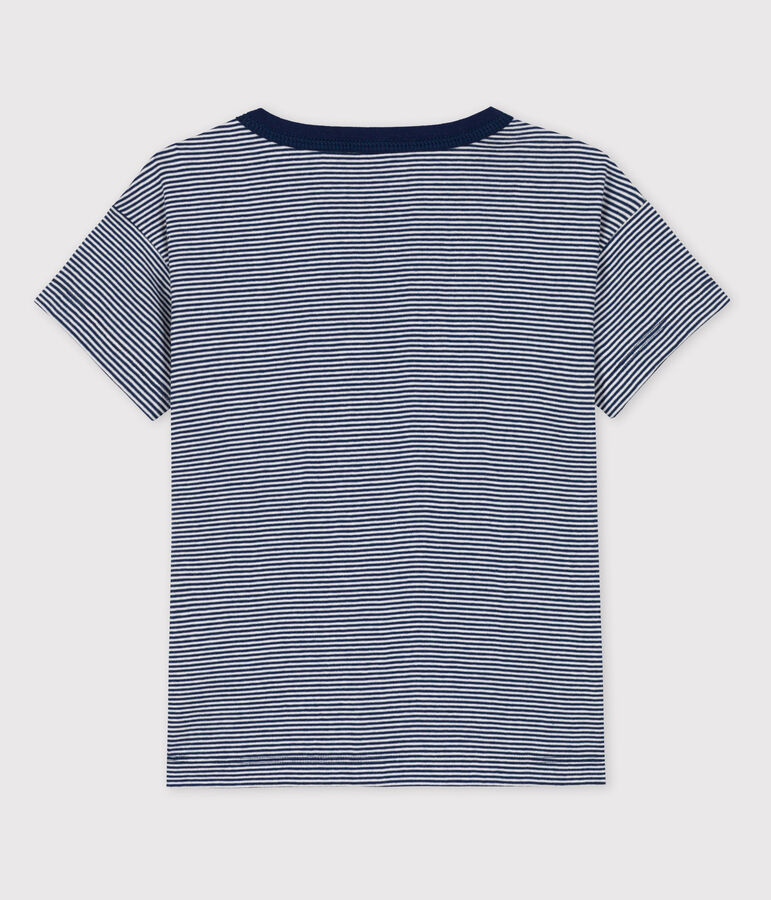Petit Bateau x Water Family Boys' T-Shirt MEDIEVAL blue/MARSHMALLOW white
