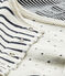 Baby reversible 3-piece set COQUILLE beige/SMOKING blue