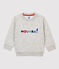 Babies' Fleece Sweatshirt BELUGA CHINE grey