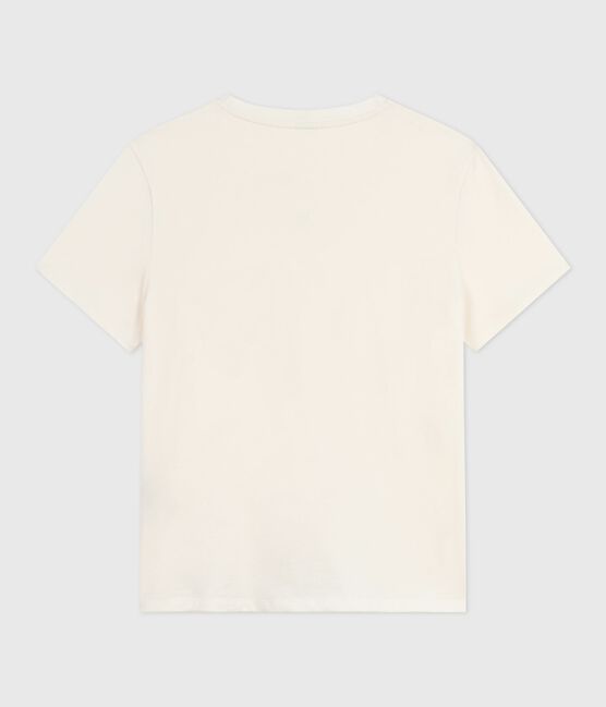 The Straight short-sleeved cotton T-shirt for women MILK Ecru