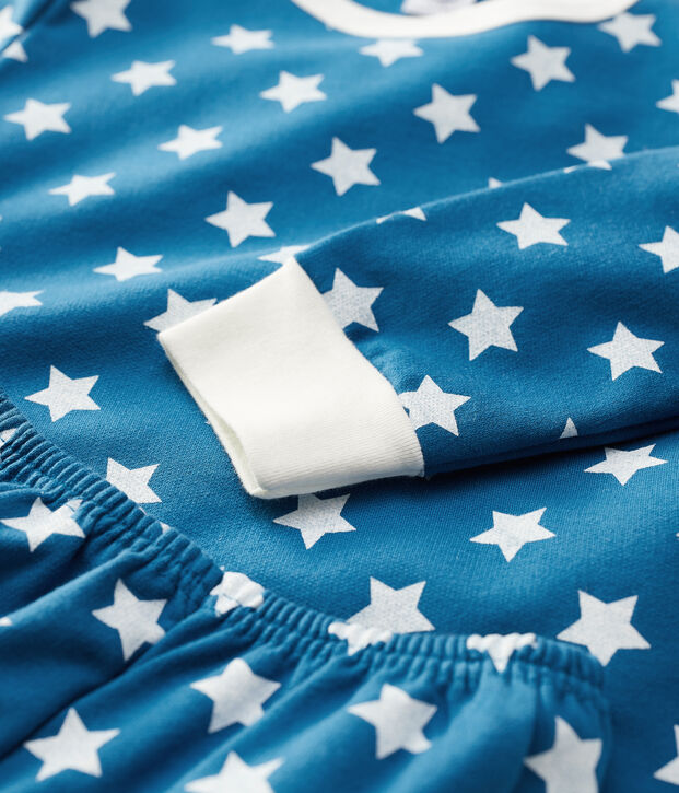 Unisex Graphic Print Organic Cotton Pyjamas blue/white