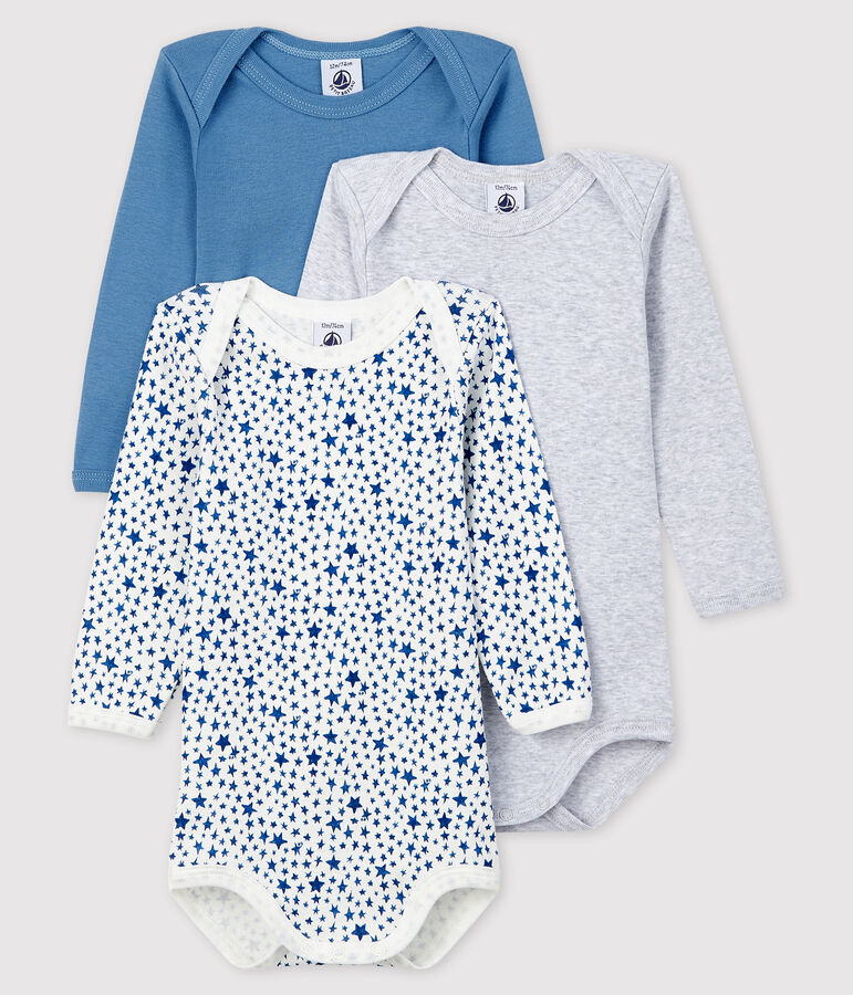 Baby Boys' Long-Sleeved Bodysuit - 3-Piece Set multicolor