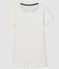 Polo shirt playsuit for baby boys MARSHMALLOW white