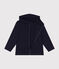 Boys' Cotton Rib Zip-Up Hoodie SMOKING blue
