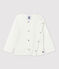 Babies' Cotton Cardigan MARSHMALLOW white