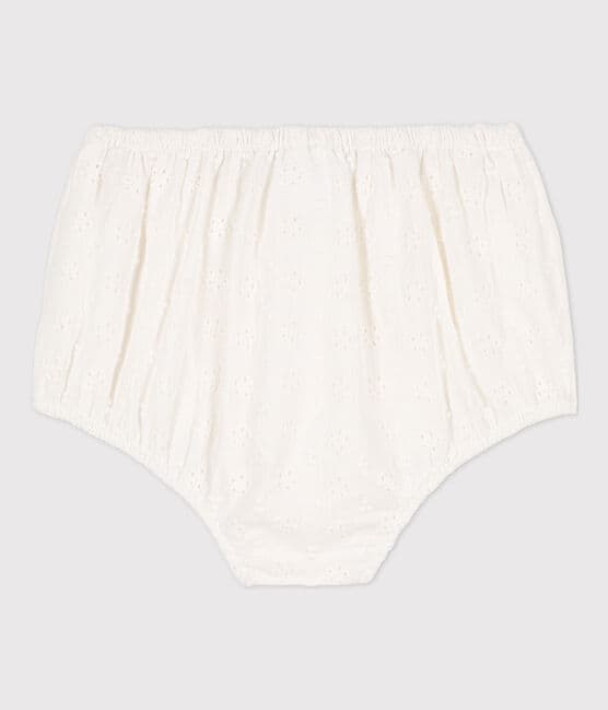 Babies' Broderie Anglaise Bloomers MARSHMALLOW white