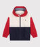 Children's windbreaker with a retractable hood AVALANCHE white/MULTICO
