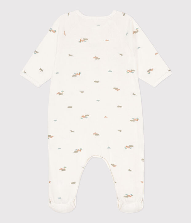 Animal Themed Cotton Sleepsuit white/multicolor