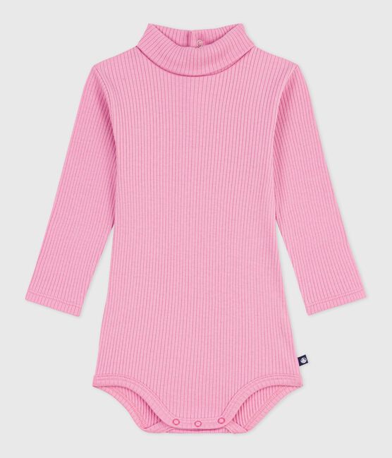 Babies' plain cotton rollneck body BOUDOIR