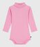 Babies' plain cotton rollneck body BOUDOIR
