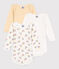 Babies' Long-Sleeved Cotton Bonnet Bodysuits - 3-Pack variante 1