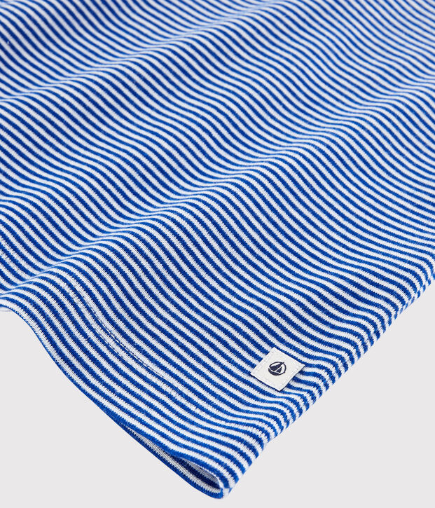 Boys' Blue Pinstriped Cotton Pyjamas blue/white
