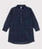 Girls' Long-Sleeved Denim Dress DENIM blue