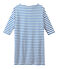 Women's nautical striped dress MARSHMALLOW white/PERSE blue