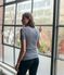 Women's Short-Sleeved Iconic T-Shirt SMOKING blue/MARSHMALLOW white