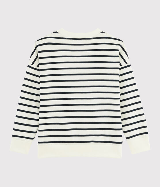 Boys' Sweatshirt MARSHMALLOW white/SMOKING blue
