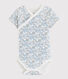 Unisex Babies' Short-Sleeved Wrapover Bodysuit