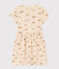 Girls' Cotton Print Dress AVALANCHE white/MULTICO