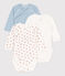 BABIES' LONG-SLEEVED COTTON BODYSUITS - 3-PACK variante 1