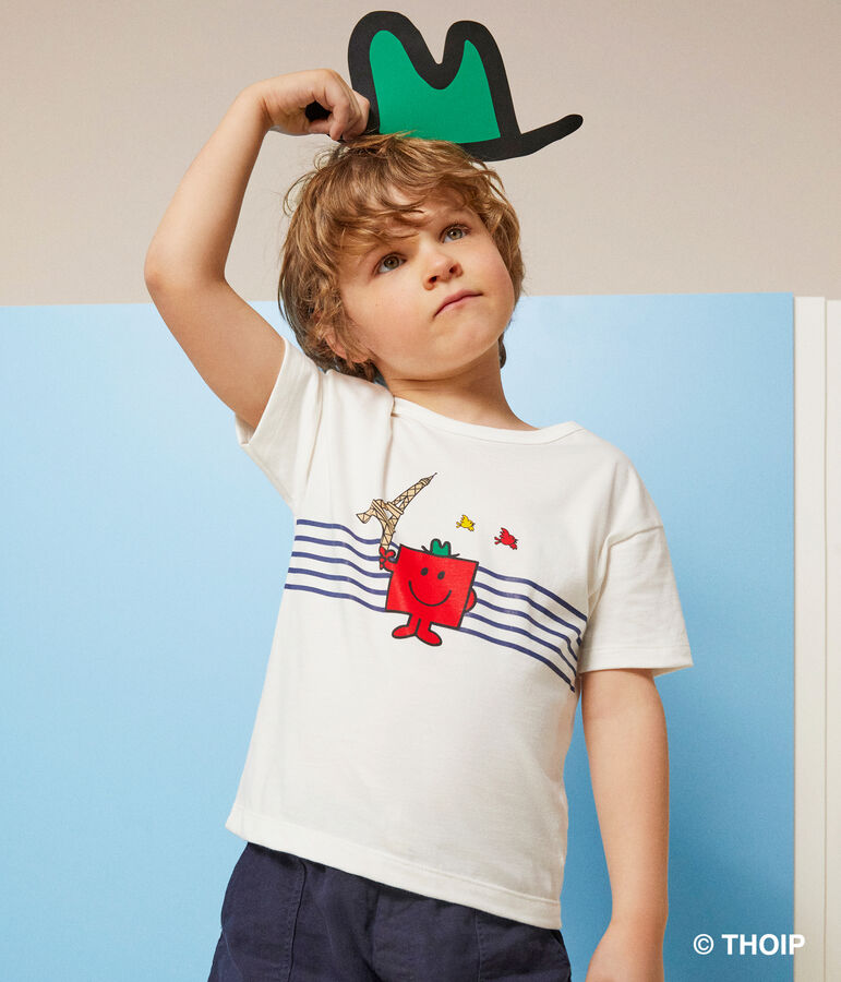 Children's cotton Mr. Men and Little Miss T-shirt white