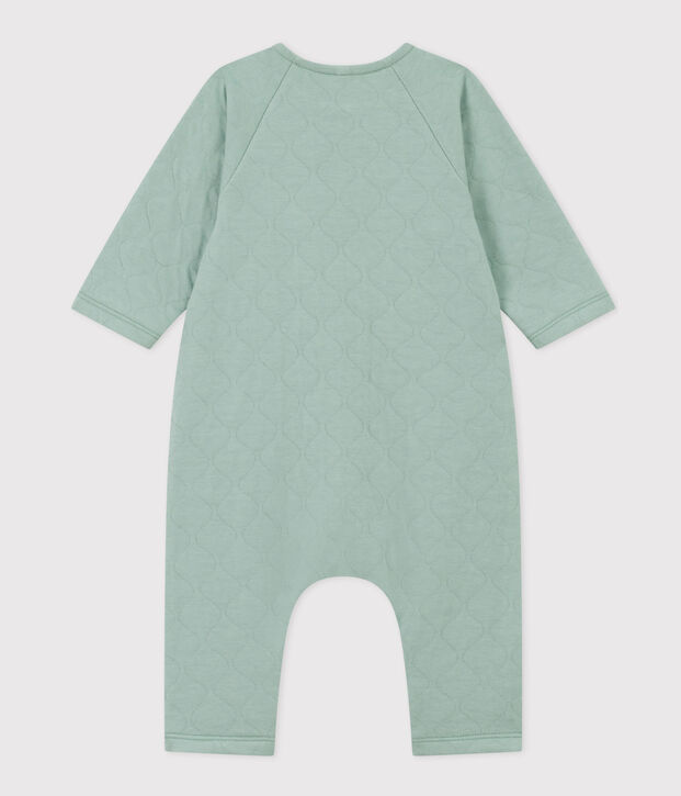Babies' Quilted Tube Knit Jumpsuit green