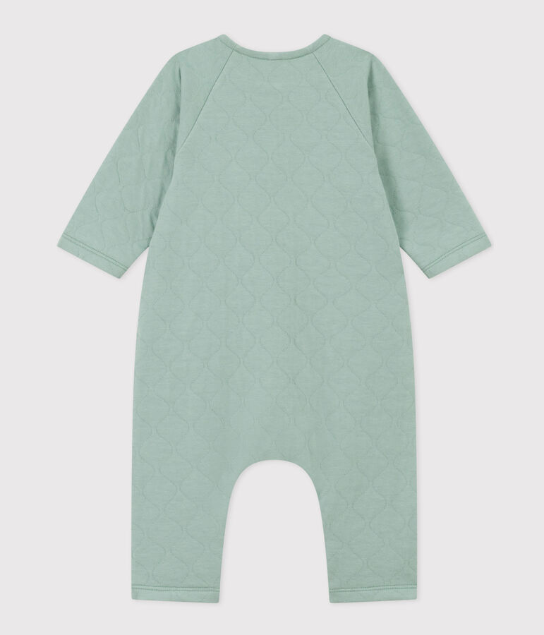 Babies' Quilted Tube Knit Jumpsuit green