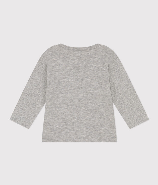 Babies' Long-Sleeved Slub Jersey T-Shirt grey