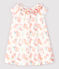 Baby Girls' Short-Sleeved Poplin Dress MARSHMALLOW white/MULTICO white