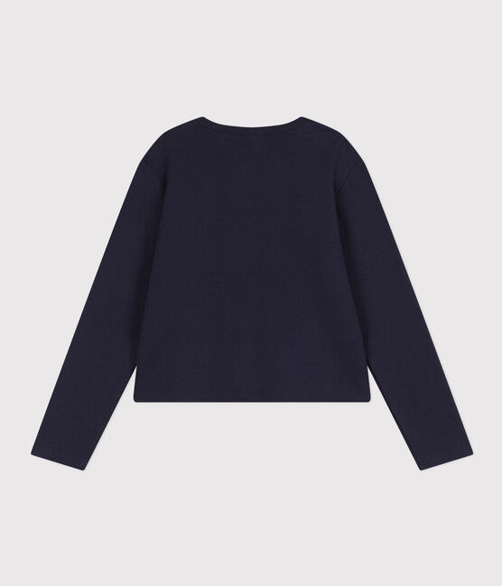 Women's Cotton Poppered Cardigan SMOKING blue