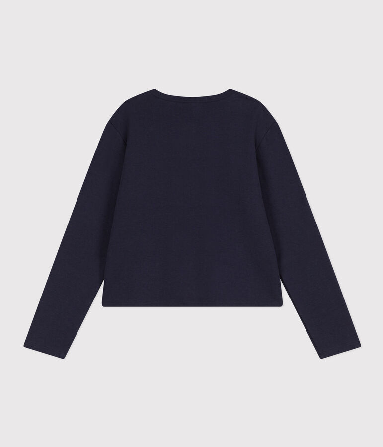 Women's Cotton Poppered Cardigan blue