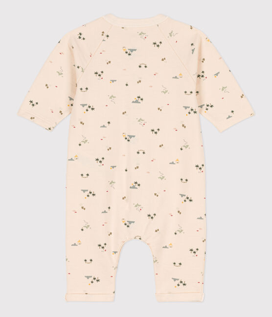 Babies' Patterned Fleece Jumpsuit AVALANCHE white/MULTICO