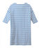 Women's nautical striped dress MARSHMALLOW white/PERSE blue