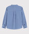 Boys' Long-Sleeved Poplin Shirt MARSHMALLOW white/MULTICO white