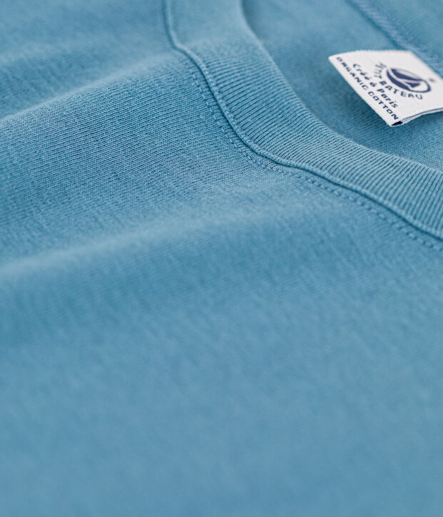 Women's Iconic Cotton Round Neck T-Shirt blue