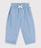 Babies' chambray trousers blue