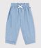 Babies' chambray trousers blue