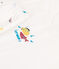 Girls' Sealife Themed Short Cotton Pyjamas MARSHMALLOW white/MULTICO white