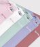Pack of plain cotton long-sleeved bodies for babies multicolor