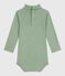 Babies' plain cotton rollneck body SAULE