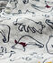 Baby boy's long playsuit BELUGA grey/MULTICO white