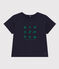 Babies' Short-Sleeved Lightweight Jersey T-Shirt SMOKING blue/MULTICO white
