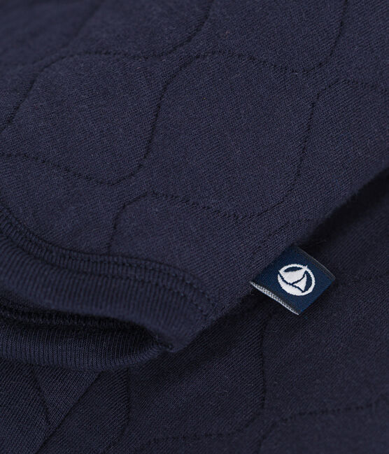Women's tube knit cardigan SMOKING blue