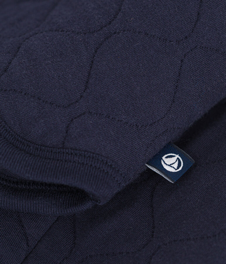 Women's tube knit cardigan blue