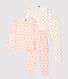 Girls' Star and Panther Print Cotton Pyjamas - 2-Pack
