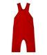 Baby boy's fleece overalls