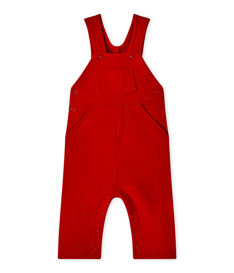 Baby boy's fleece overalls TERKUIT red